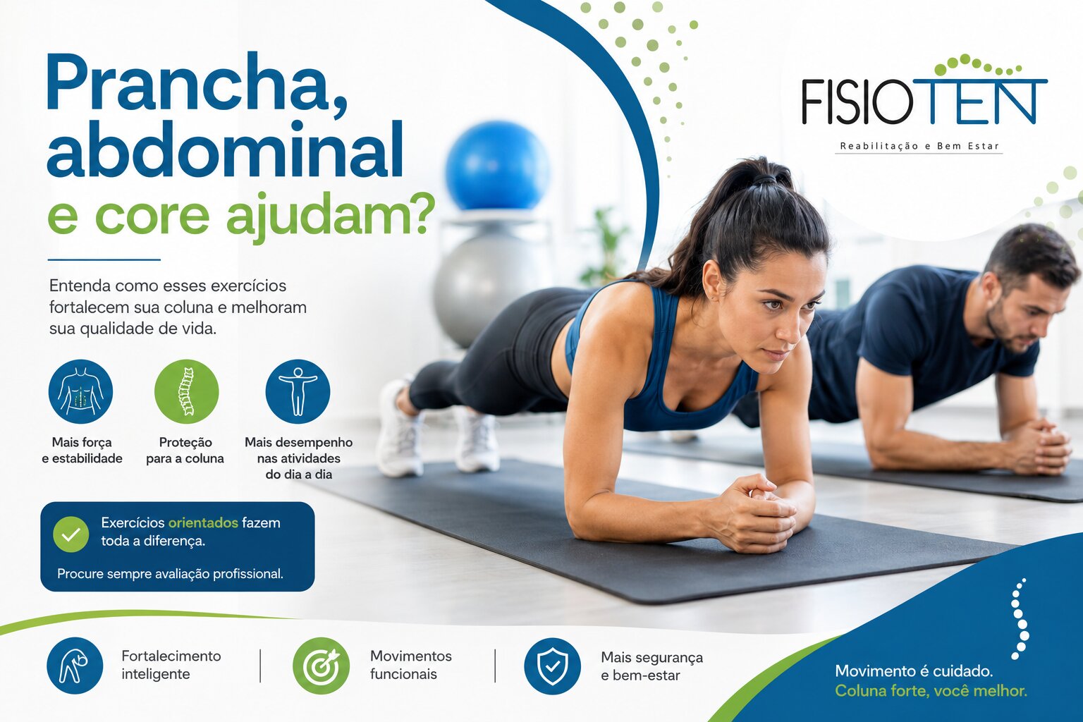 Imagem do artigo Prancha, abdominal e core ajudam?